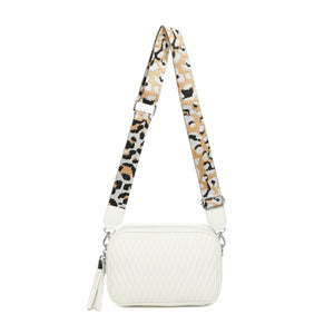 Quilted Camera Bag White