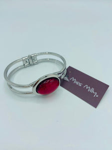 Miss Milly Red Marble Resin Bracelet