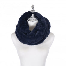 Load image into Gallery viewer, Navy faux Fur Snood
