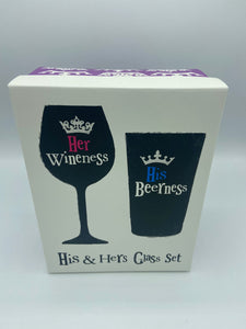 His & Hers Glass Set