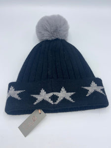 Zelly Black Star Hat