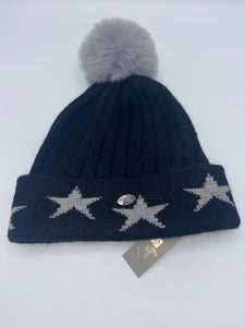 Zelly Black Star Hat